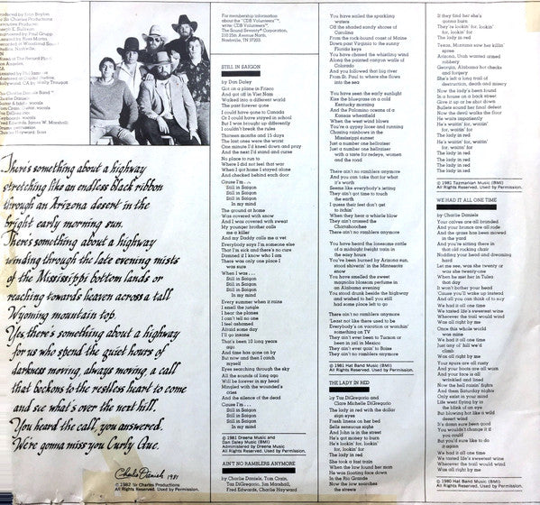 Charlie Daniels Band, The : Windows (LP,Album)