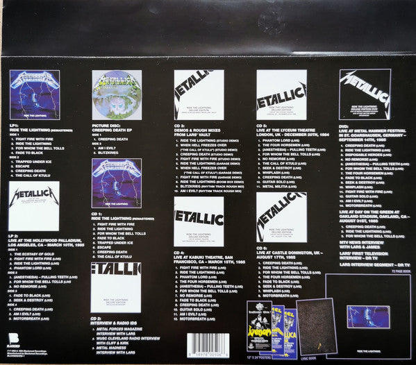 Metallica : Ride The Lightning (Deluxe Edition,Limited Edition,Numbered)