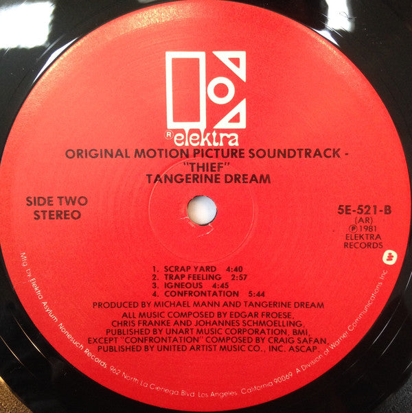 Tangerine Dream : Thief (LP,Album)