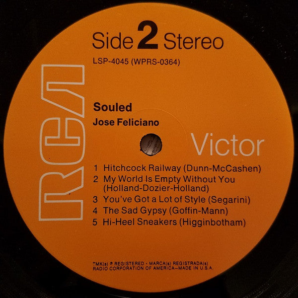 José Feliciano : Souled (LP,Album)