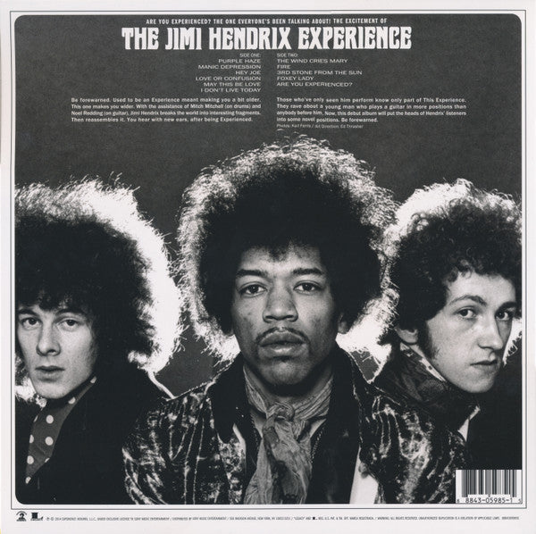 Jimi Hendrix Experience, The : Are You Experienced (LP,Album,Reissue,Remastered,Repress,Stereo)