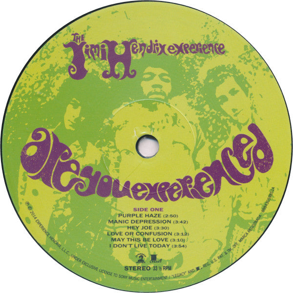 Jimi Hendrix Experience, The : Are You Experienced (LP,Album,Reissue,Remastered,Repress,Stereo)