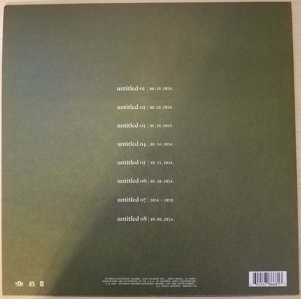 Kendrick Lamar : Untitled Unmastered. (LP,Album)