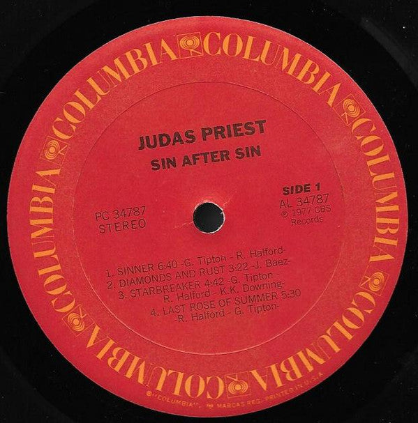 Judas Priest : Sin After Sin (LP,Album)