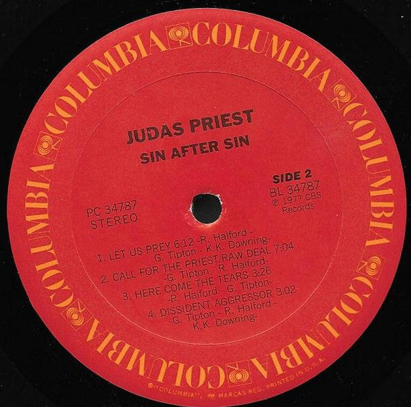 Judas Priest : Sin After Sin (LP,Album)