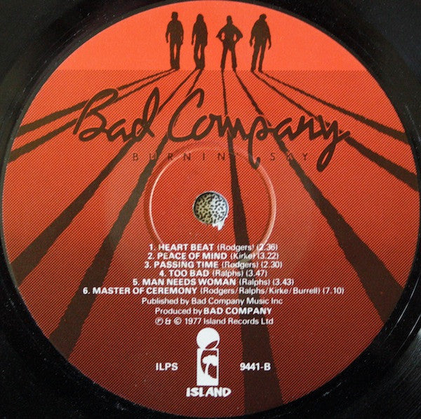 Bad Company (3) : Burnin' Sky (LP,Album)
