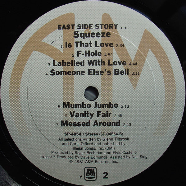 Squeeze (2) : East Side Story (LP,Album)