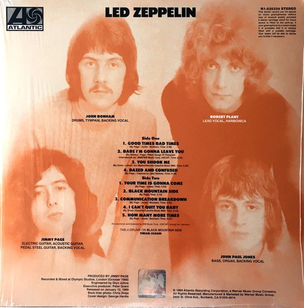 Led Zeppelin : Led Zeppelin (LP,Album,Reissue,Remastered)