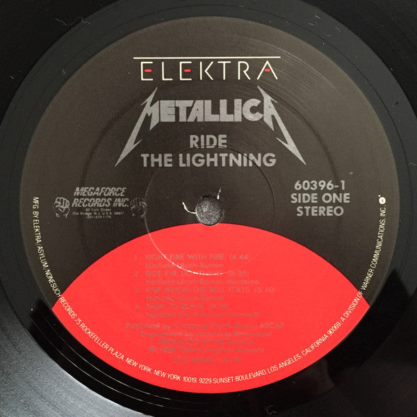 Metallica : Ride The Lightning (LP,Album,Reissue)