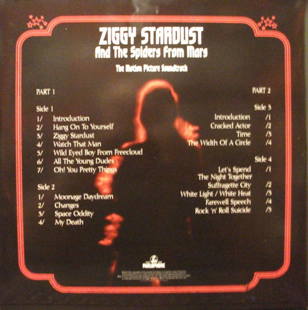 David Bowie : Ziggy Stardust And The Spiders From Mars (The Motion Picture Soundtrack) (LP,Album,Reissue)