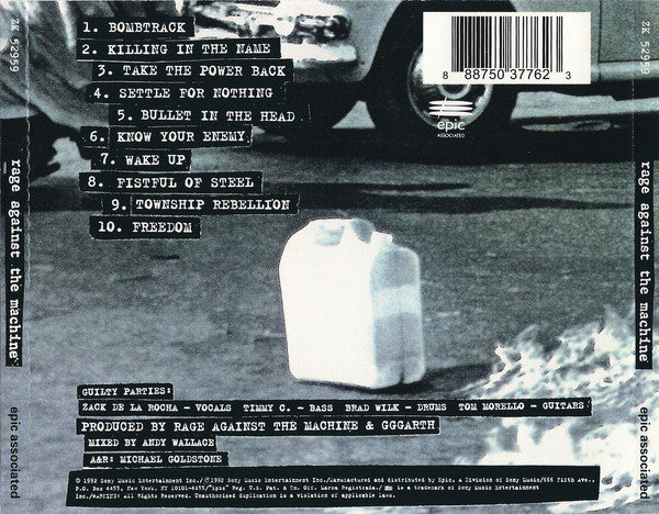 Rage Against The Machine : Rage Against The Machine (Album)