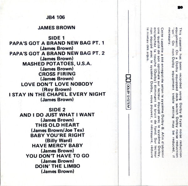 James Brown : Papa's Got A Brand New Bag (Album,Reissue)