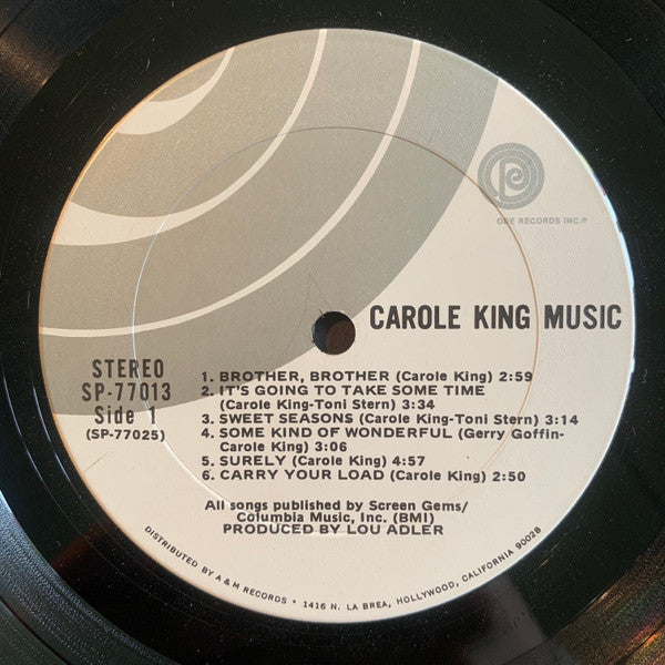 Carole King : Music (LP,Album,Stereo)