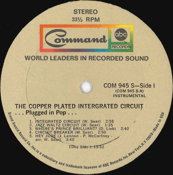Copper Plated Integrated Circuit, The : Plugged In Pop (LP,Album,Stereo)