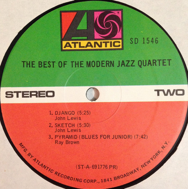 Modern Jazz Quartet, The : The Best Of (LP,Compilation)