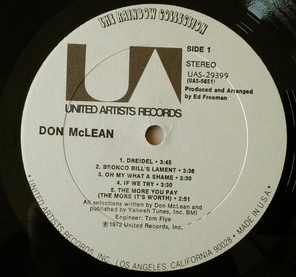 Don McLean : Don McLean (LP,Album)