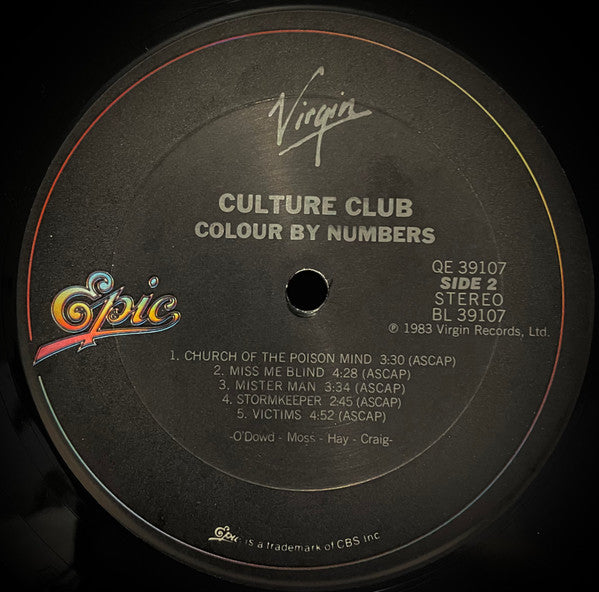 Culture Club : Colour By Numbers (LP,Album)