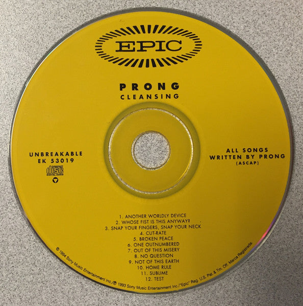 Prong : Cleansing (Album,Stereo)