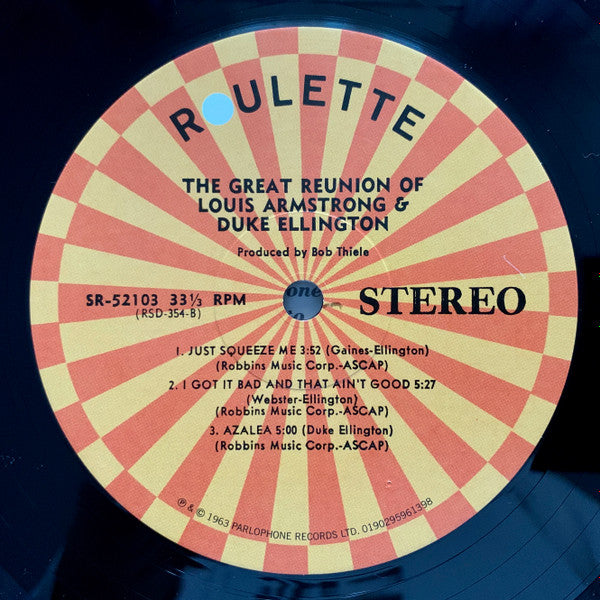 Louis Armstrong & Duke Ellington : The Great Reunion (LP,Album,Reissue,Stereo)