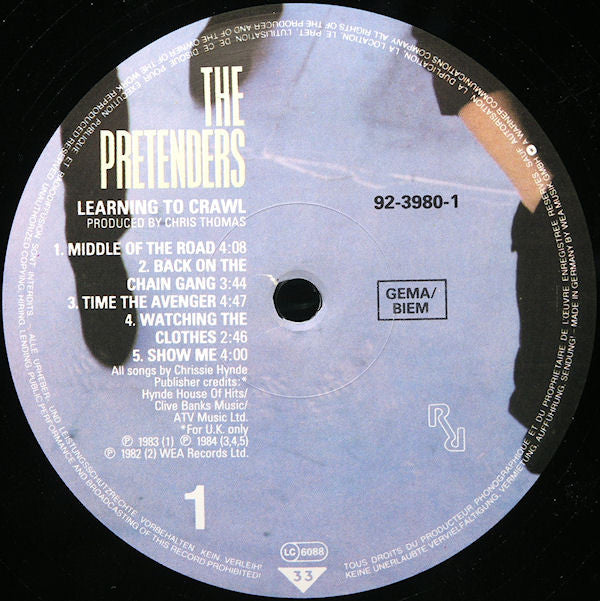 Pretenders, The : Learning To Crawl (LP,Album)