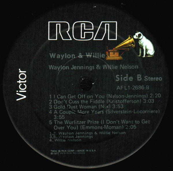 Waylon Jennings & Willie Nelson : Waylon & Willie (LP,Album)