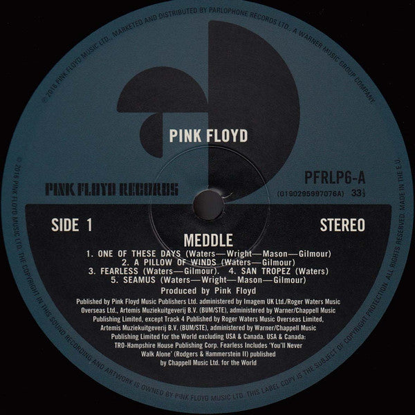 Pink Floyd : Meddle (LP,Album,Reissue,Remastered,Stereo)