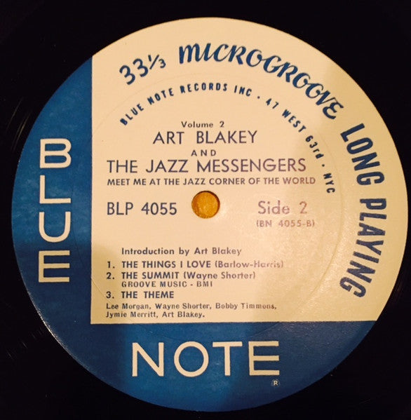 Art Blakey & The Jazz Messengers : Meet You At The Jazz Corner Of The World (Volume 2) (LP,Album,Repress,Mono)