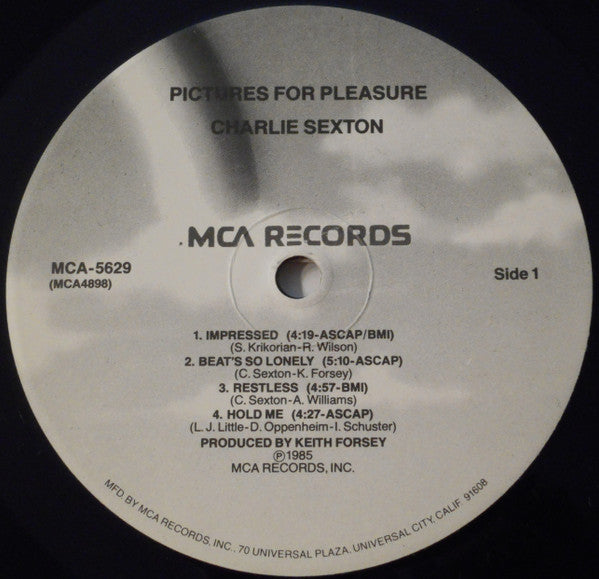 Charlie Sexton : Pictures For Pleasure (LP,Album)