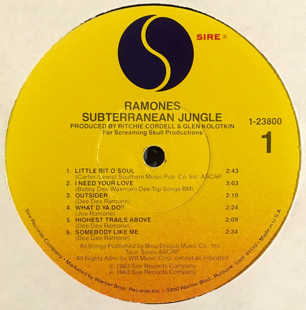 Ramones : Subterranean Jungle (LP,Album)