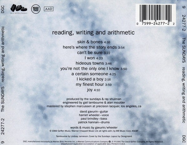 Sundays, The : Reading, Writing And Arithmetic (Album)