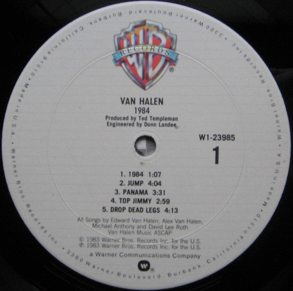 Van Halen : 1984 (LP,Album,Club Edition)