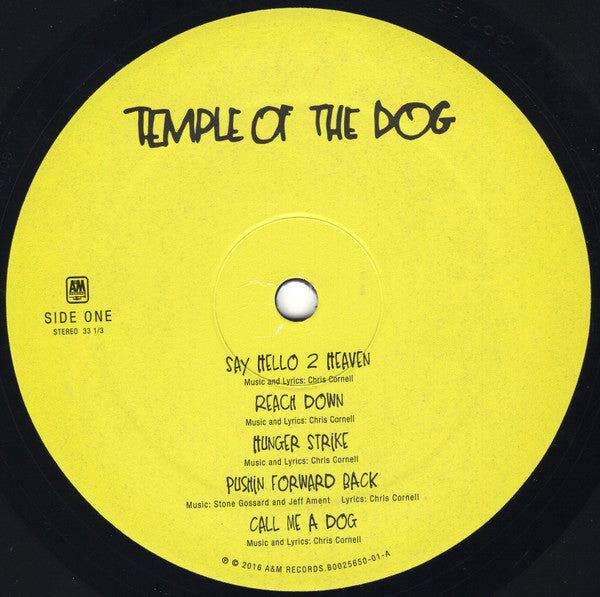 Temple Of The Dog : Temple Of The Dog (LP,Album,Reissue,Remastered)