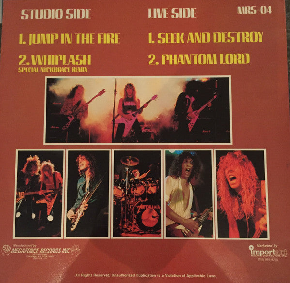 Metallica : Whiplash (12",33 ⅓ RPM,EP,Maxi-Single)