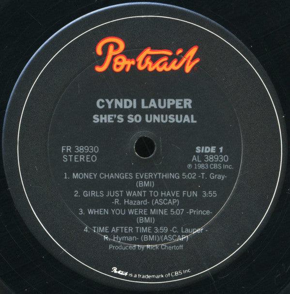 Cyndi Lauper : She's So Unusual (LP,Album,Stereo)