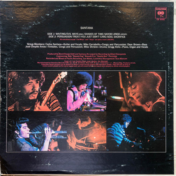 Santana : Santana (LP,Album,Stereo)