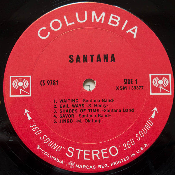 Santana : Santana (LP,Album,Stereo)