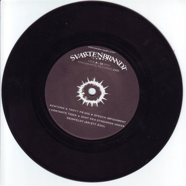 Svartenbrandt : Sista Dan' I Rampljuset (7",33 ⅓ RPM,EP)
