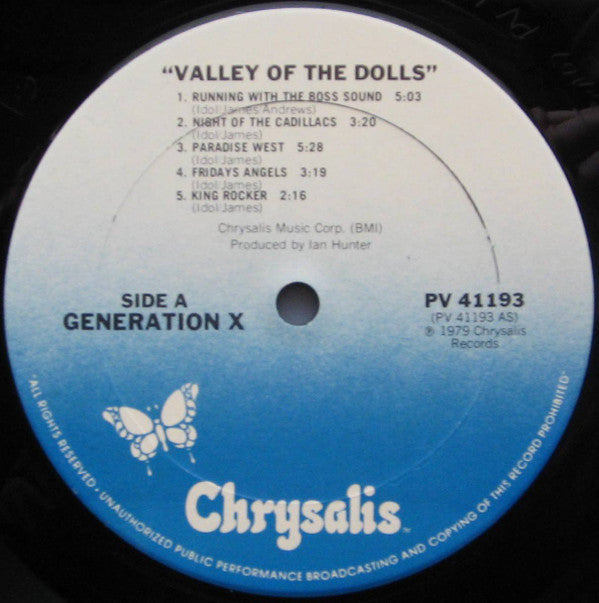Generation X (4) : Valley Of The Dolls (LP,Album,Reissue)