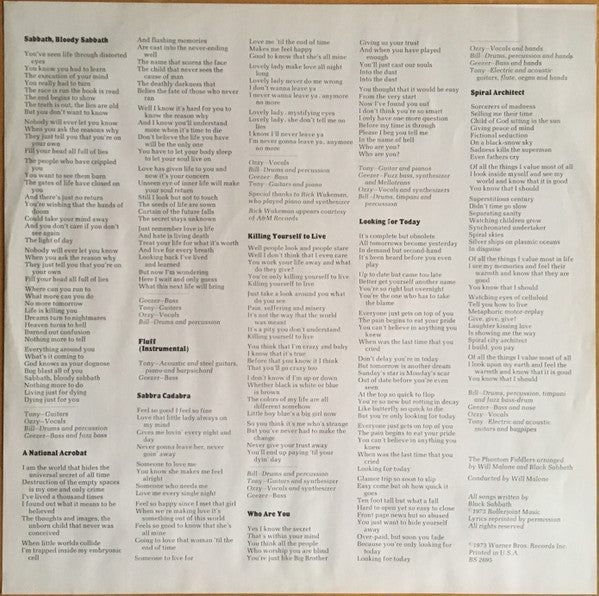 Black Sabbath : Sabbath Bloody Sabbath (LP,Album)