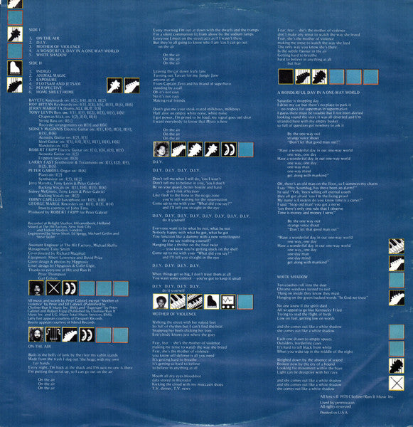 Peter Gabriel : Peter Gabriel (LP,Album,Stereo)