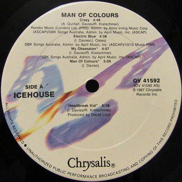 Icehouse : Man Of Colours (LP,Album,Club Edition)