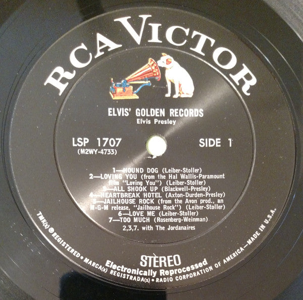 Elvis Presley : Elvis' Golden Records (LP,Compilation,Reissue,Stereo)