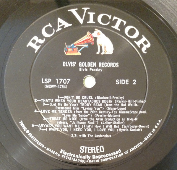 Elvis Presley : Elvis' Golden Records (LP,Compilation,Reissue,Stereo)