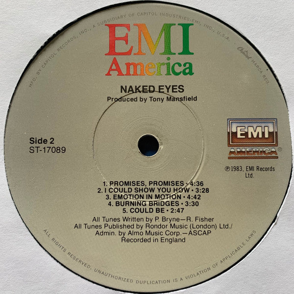 Naked Eyes : Naked Eyes (LP,Album)