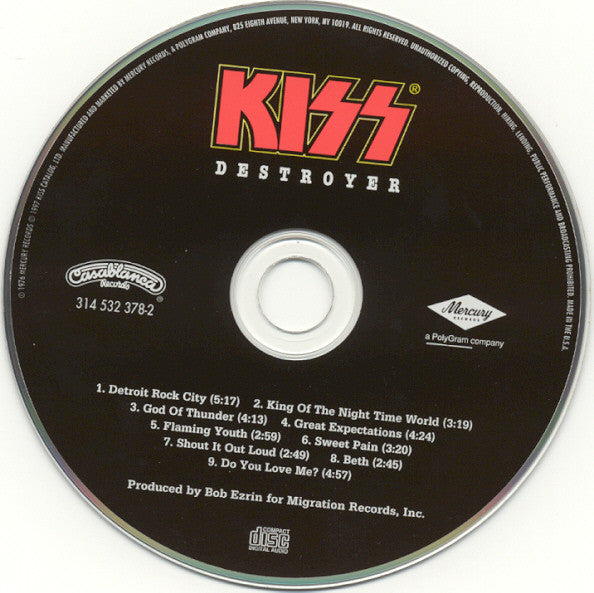 Kiss : Destroyer (Album,Reissue,Remastered)