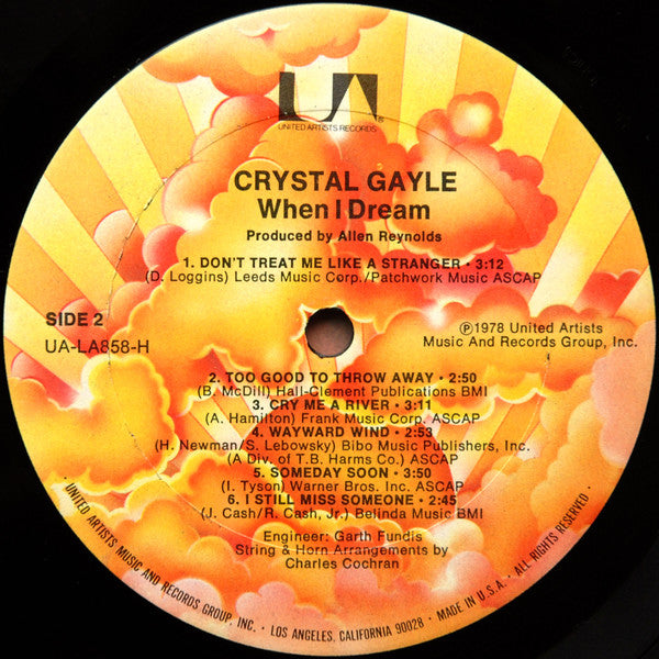 Crystal Gayle : When I Dream (LP,Album)