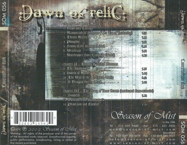 Dawn Of Relic : Lovecraftian Dark (Album)