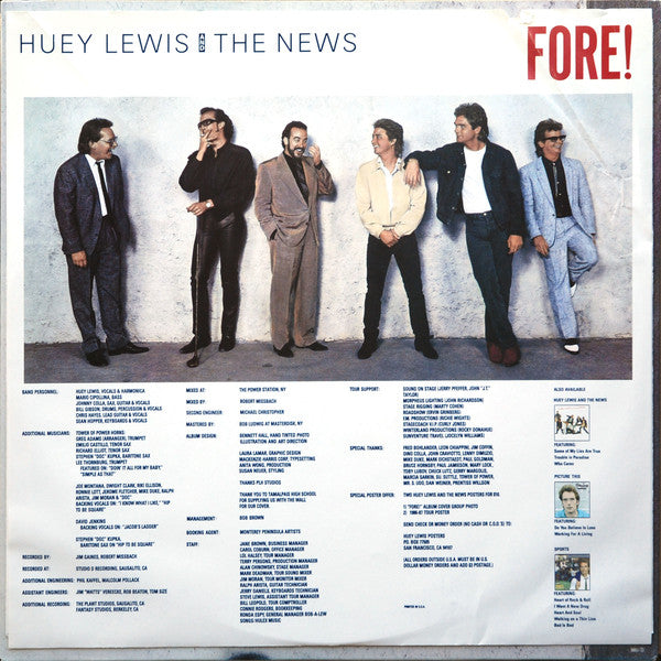 Huey Lewis & The News : Fore! (LP,Album)