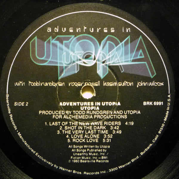 Utopia (5) : Adventures In Utopia (LP,Album)