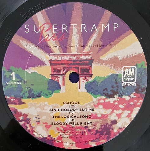 Supertramp : Paris (LP,Album)